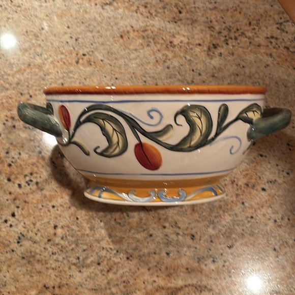 Fitz and Floyd Classics Ricamo Covered Vegetable Dish - Picture 9 of 16
